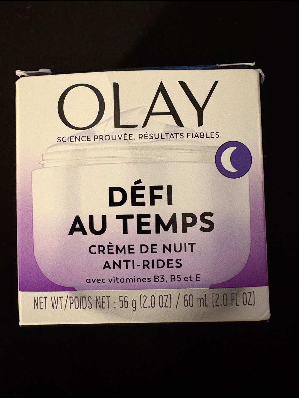 Olay Age Defying Anti-Wrinkle Night Cream Vitamins B3 B5 E 2 oz NEW - Picture 2 of 7